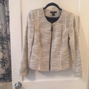 Structured zip up blazer